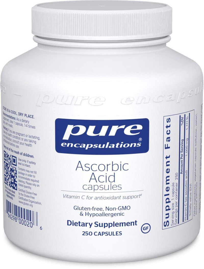 Pure Encapsulations Ascorbic Acid -- 90 Capsules 250 capsules