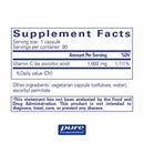 Pure Encapsulations Ascorbic Acid Capsules - -- 90 Capsules