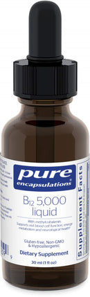 Pure Encapsulations B12 5,000 mcg Liquid Methylcobalamin -- 1 fl oz