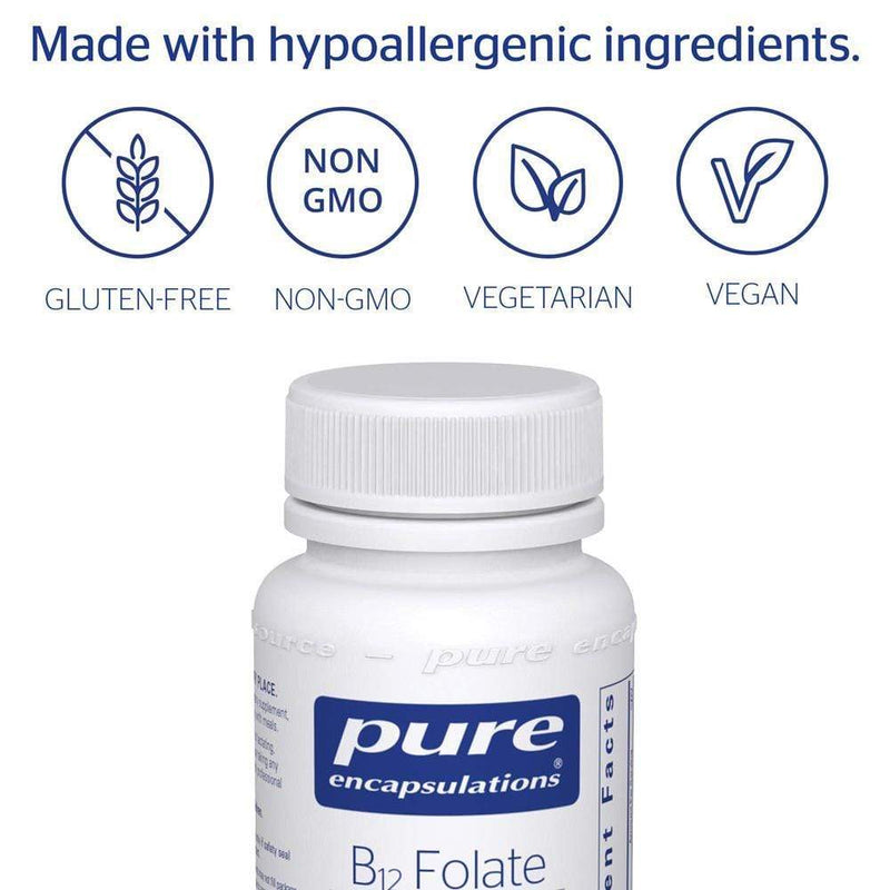 Pure Encapsulations B12 Folate -- 60 Capsules