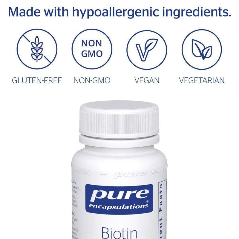 Pure Encapsulations Biotin 8 mg -- 60 Capsules