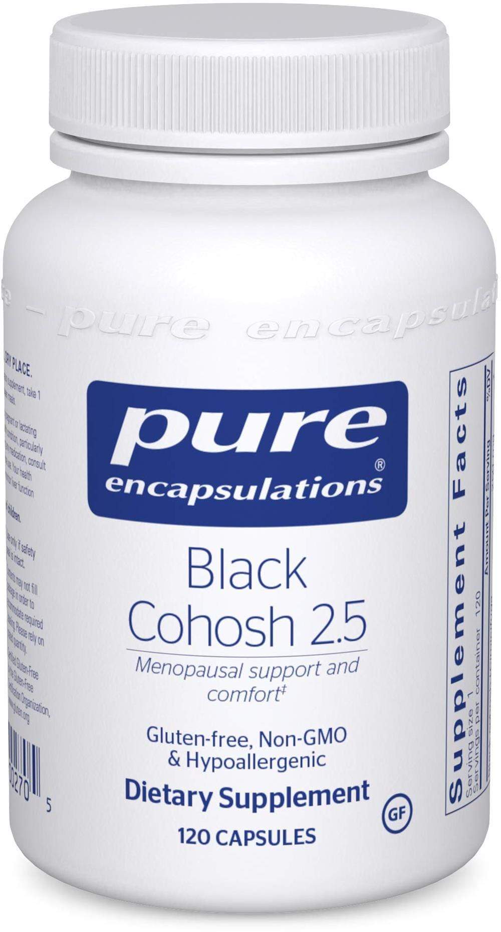 Pure Encapsulations Black Cohosh 2.5 -- 120 Capsules