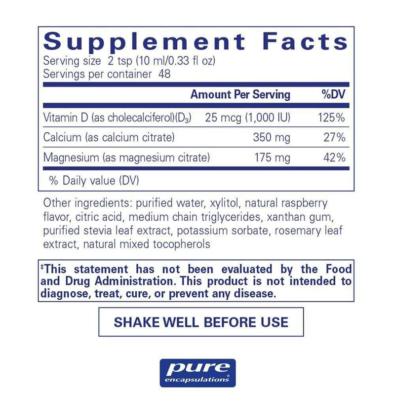 Pure Encapsulations Cal-Mag-D liquid -- 480 mL