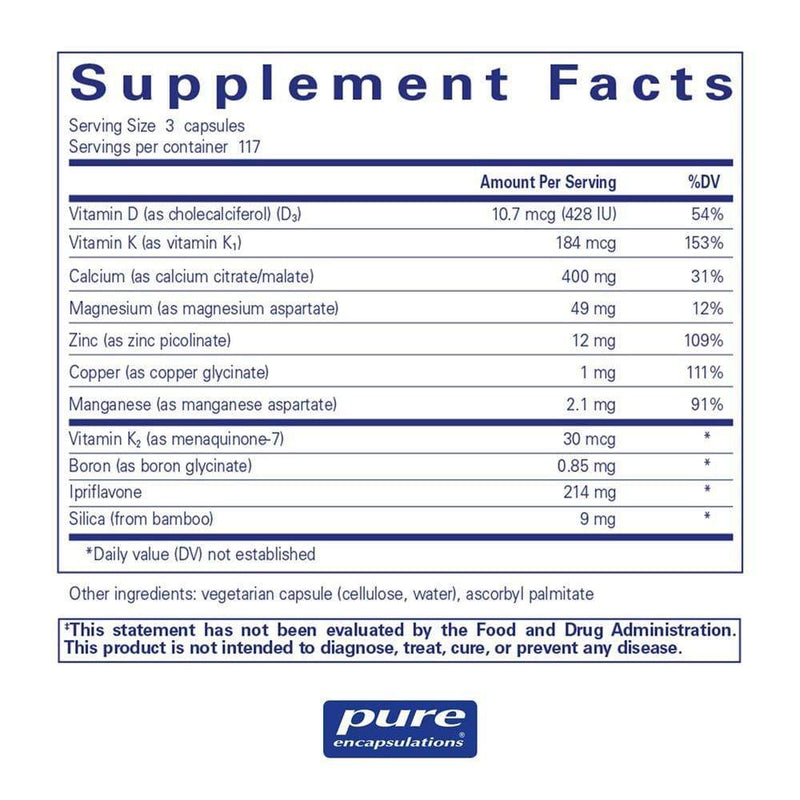 Pure Encapsulations +CAL+ with Ipriflavone -- 350 Capsules