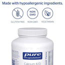 Pure Encapsulations Calcium K-D -- 180 Capsules