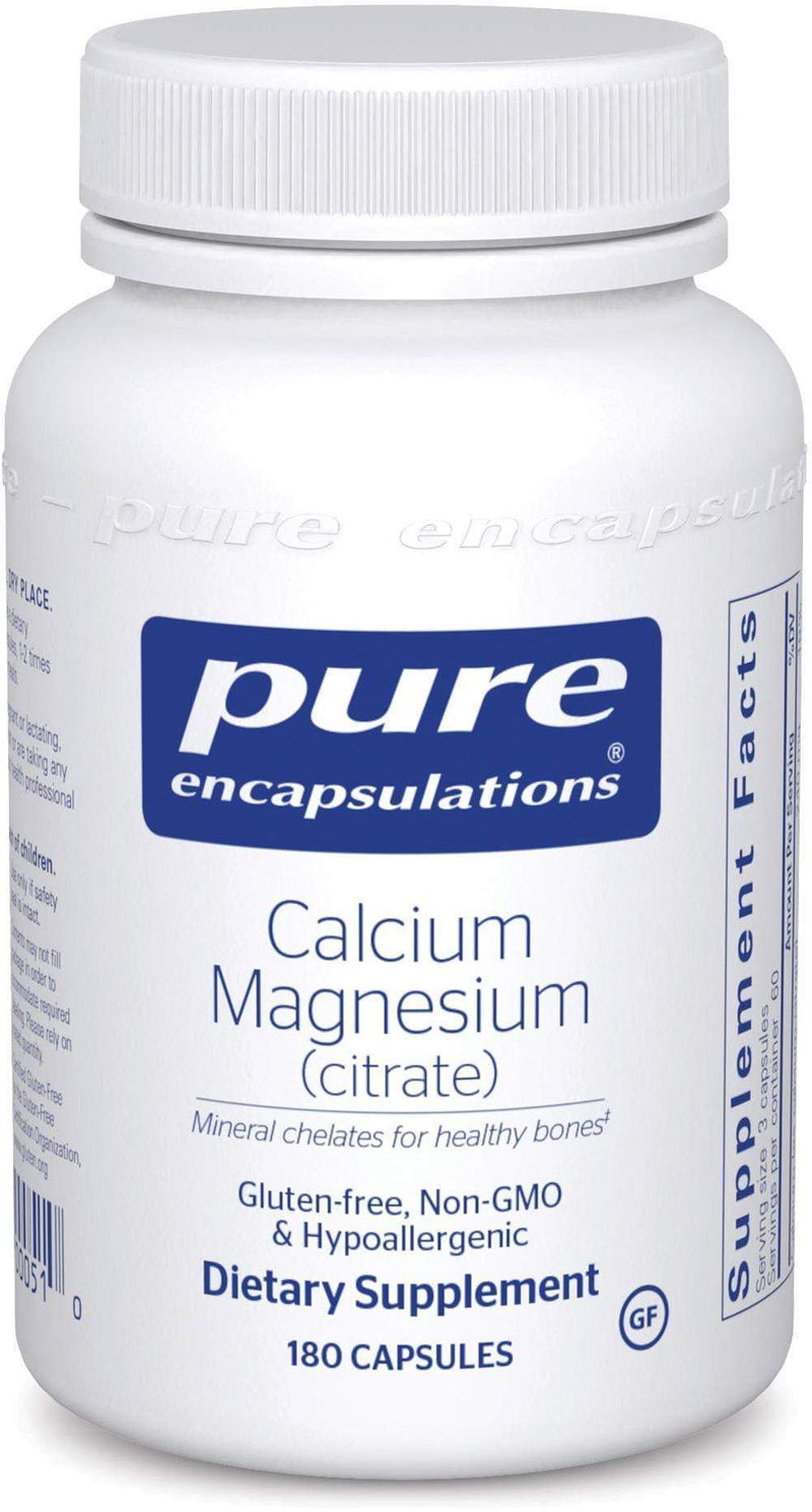 Pure Encapsulations Calcium/Magnesium (Citrate) -- 90 Capsules 180 capsules