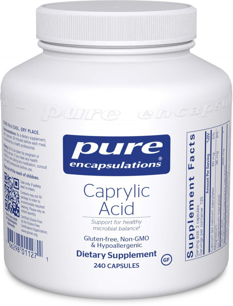 Pure Encapsulations Caprylic Acid -- 120 Capsules 240 capsules