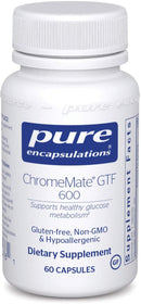 Pure Encapsulations ChromeMate GTF 600 -- 60 Capsules