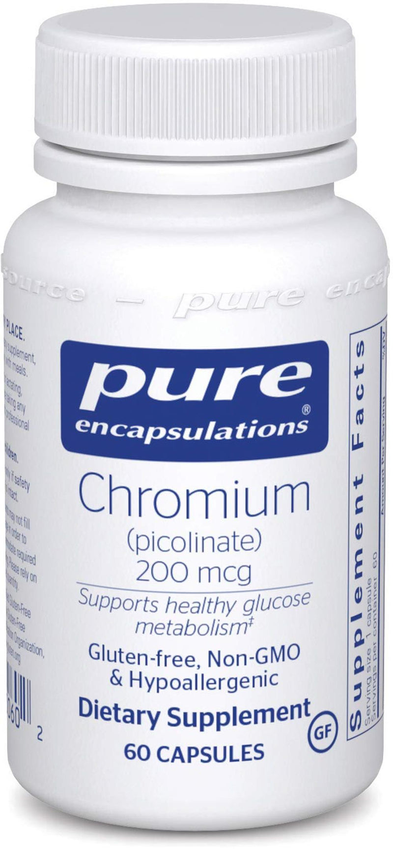 Pure Encapsulations Chromium (picolinate) 200 mcg -- 60 Capsules