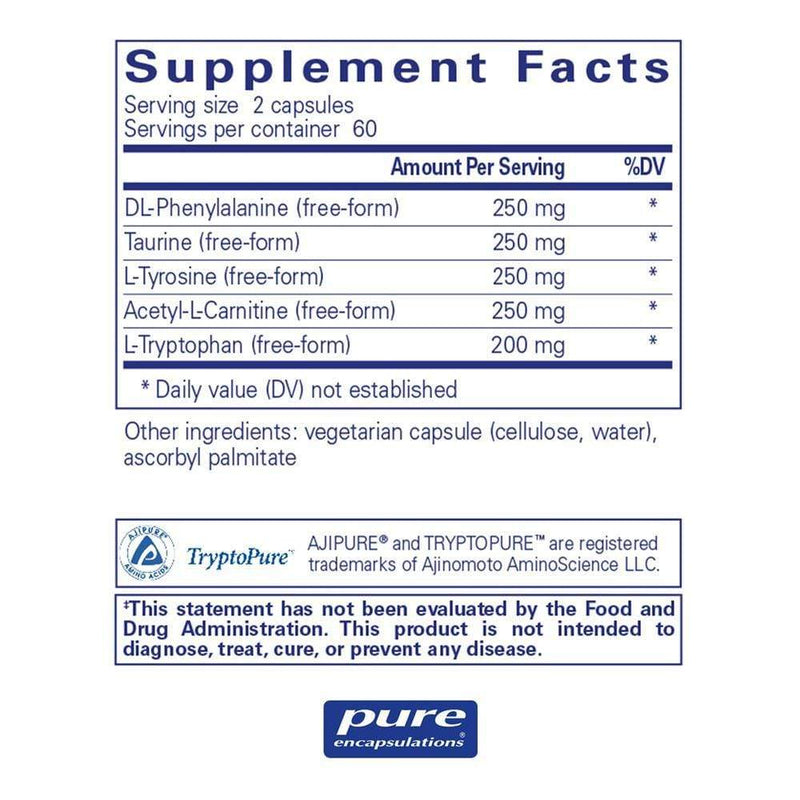 Pure Encapsulations Cognitive Aminos -- 120 Capsules