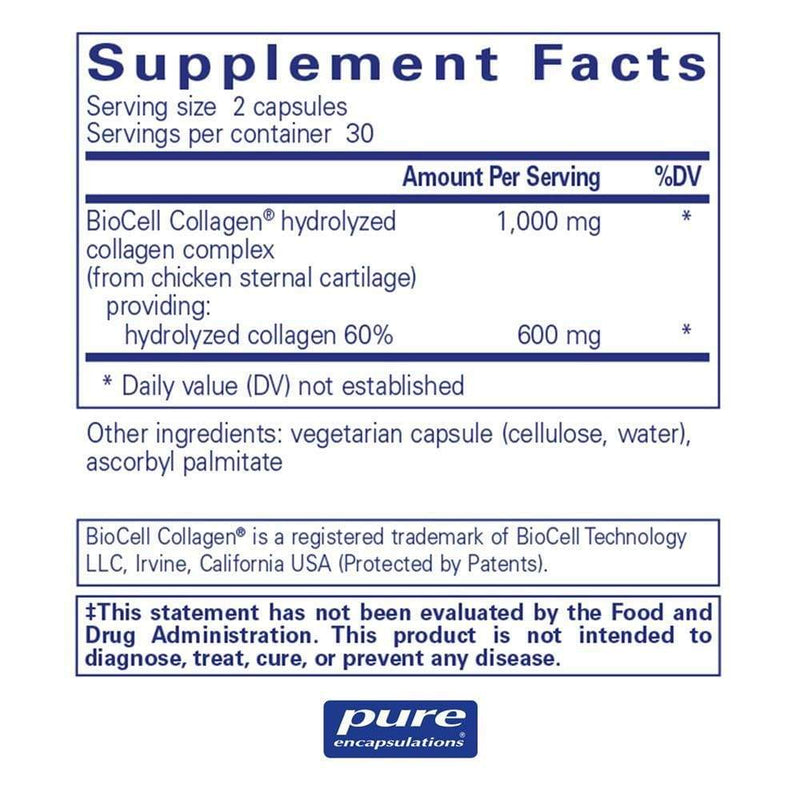 Pure Encapsulations Collagen JS -- 60 Capsules