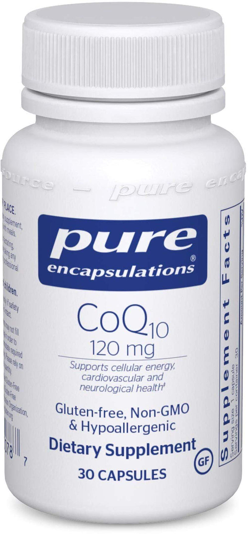 Pure Encapsulations CoQ10 120 mg -- 30 Capsules