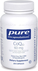 Pure Encapsulations CoQ10 60 mg 250 Capsules