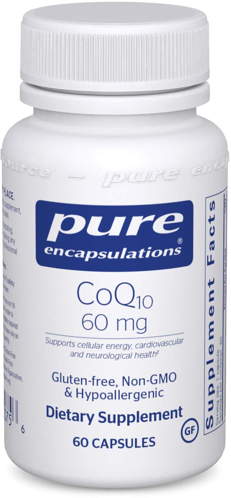 Pure Encapsulations CoQ10 60 mg -- 60 Capsules