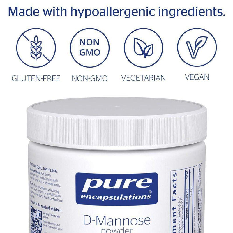 Pure Encapsulations d-Mannose Powder -- 100 grams