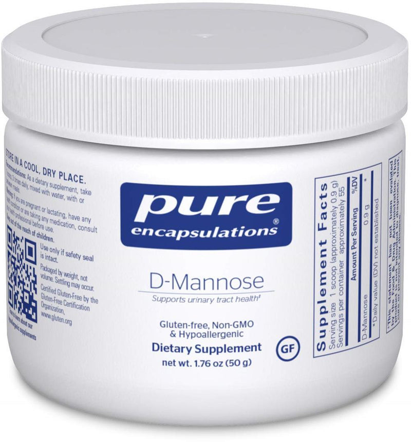 Pure Encapsulations d-Mannose Powder -- 50 grams