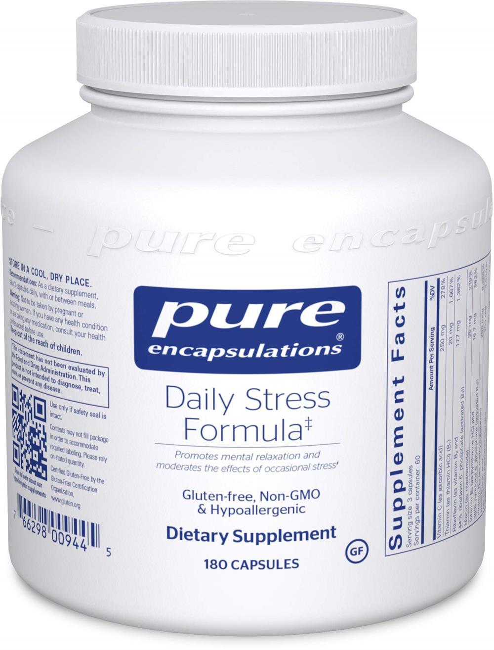 Pure Encapsulations Daily Stress Formula -- 90 Capsules 180 capsules