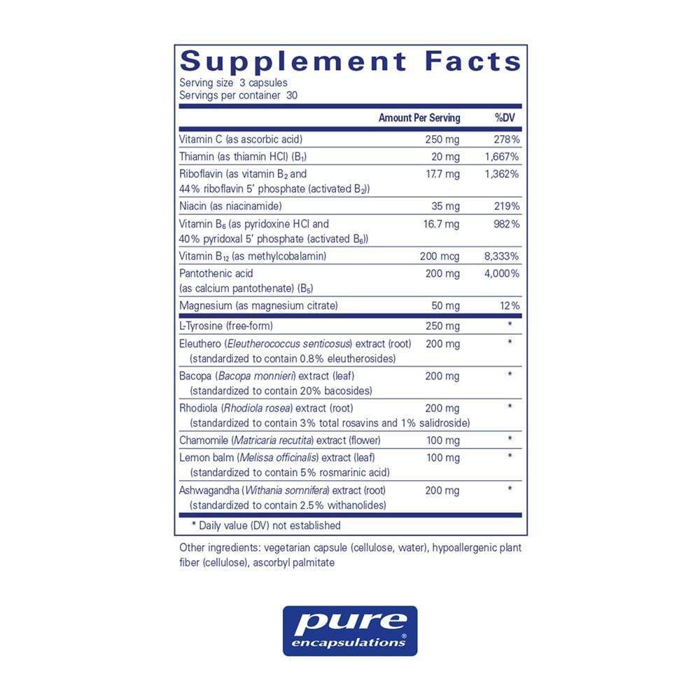 Pure Encapsulations Daily Stress Formula -- 90 Capsules