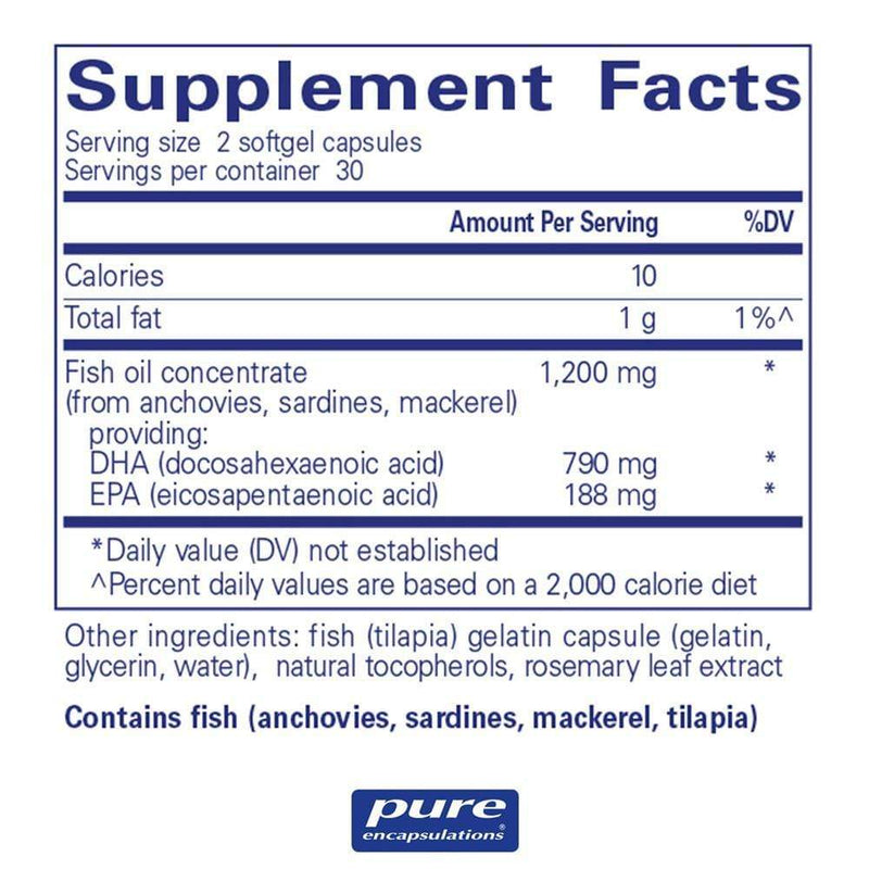 Pure Encapsulations DHA Ultimate -- 60 Capsules