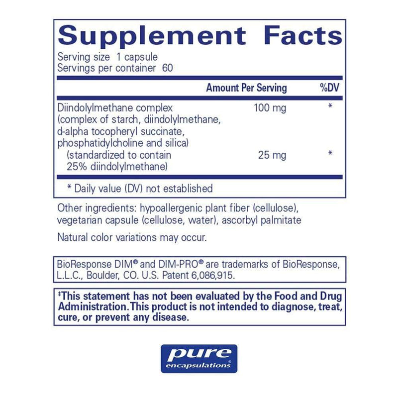 Pure Encapsulations DIM-PROÂ® 100 -- 60 Capsules