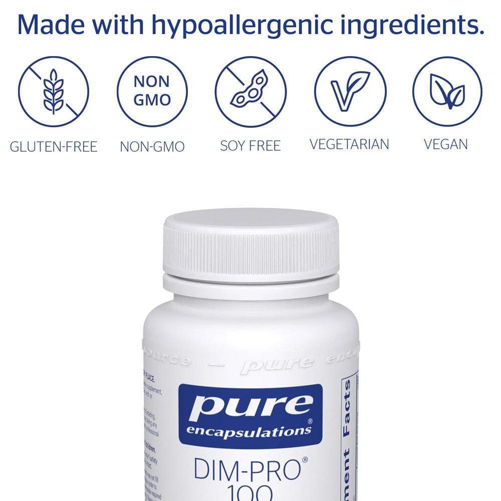 Dim Pure Pure Encapsulations - DIM-PRO 100 - Dietary Supplement with BioResponse ...