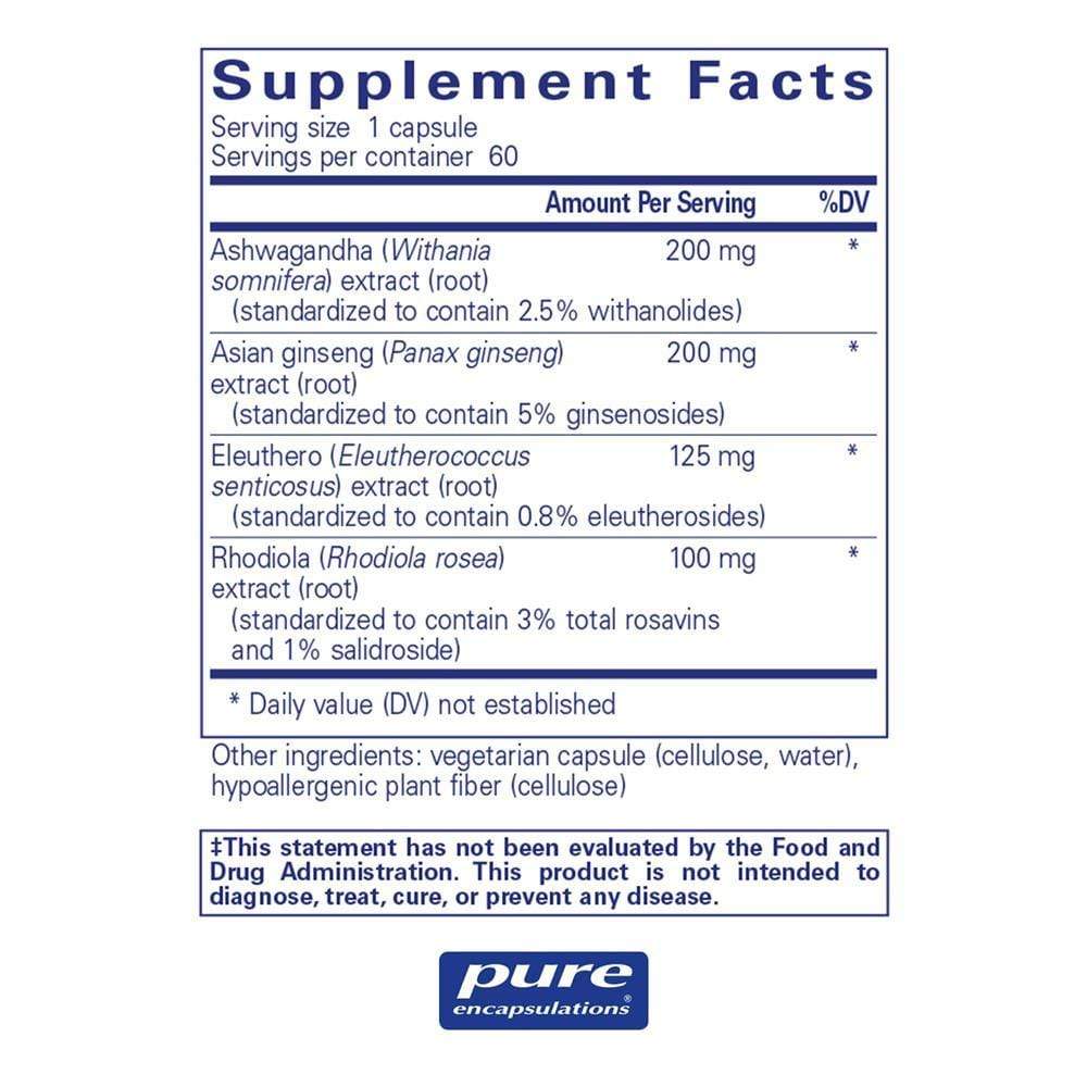 Pure Encapsulations Energy XtraÂ  -- 60 Capsules