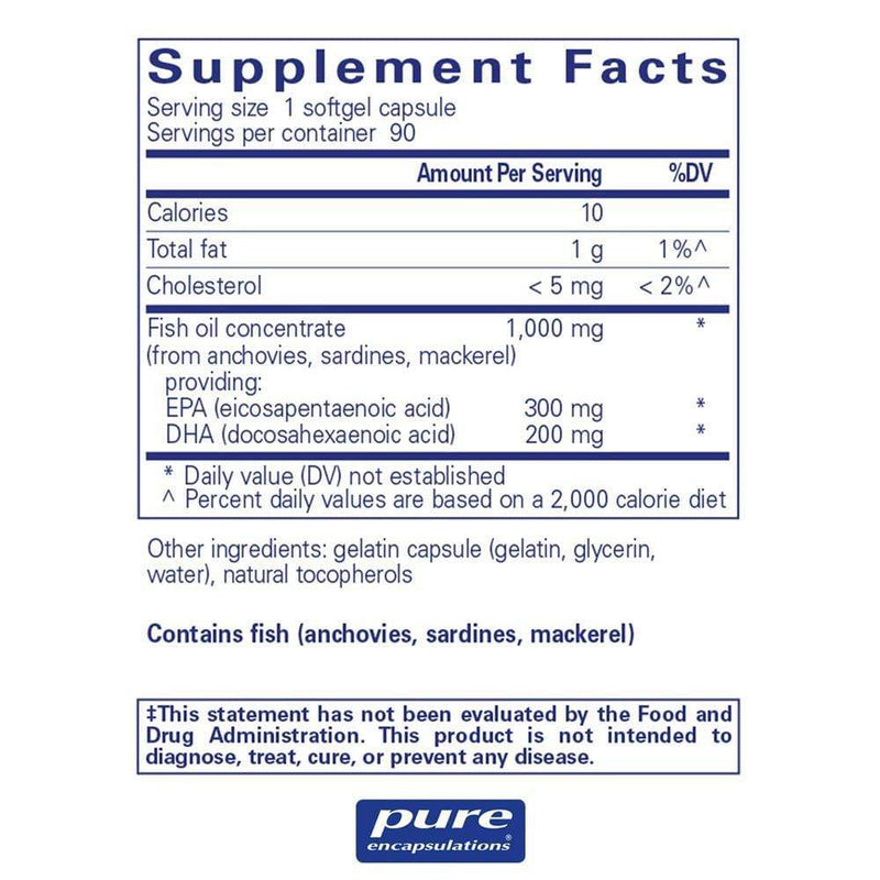 Pure Encapsulations EPA-DHA Essentials 1,000 mgÂ  -- 90 Capsules