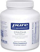 Pure Encapsulations EPA-DHA with Lemon -- 120 Capsules