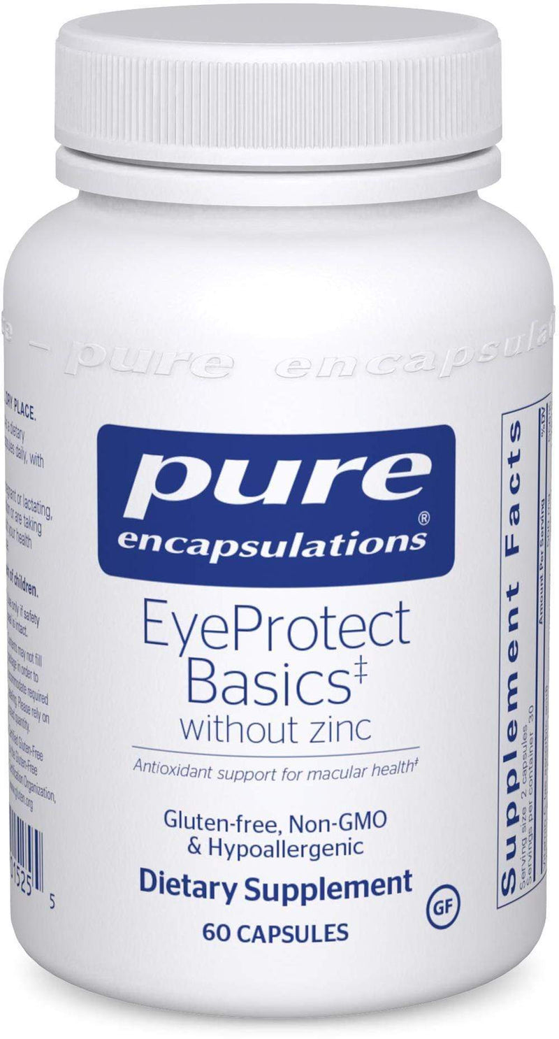 Pure Encapsulations EyeProtect Basics without zinc -- 60 Capsules