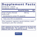 Pure Encapsulations Ginger Extract -- 120 Capsules