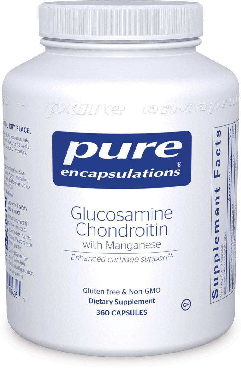 Pure Encapsulations Glucosamine Chondroitin w-Manganese -- 120 Capsules 360 capsules