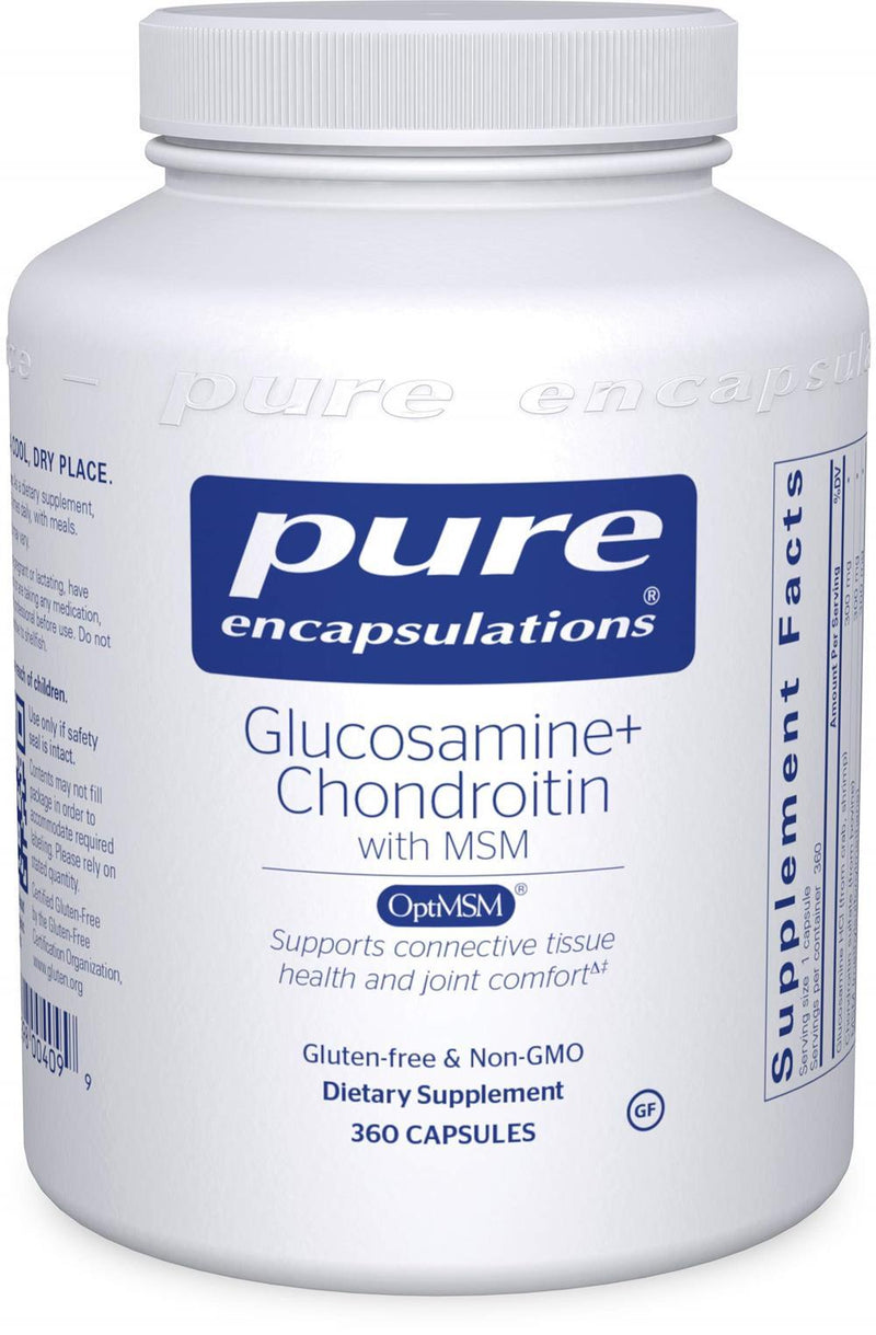 Pure Encapsulations Glucosamine Chondroitin w-MSM -- 60 Capsules 360 capsules