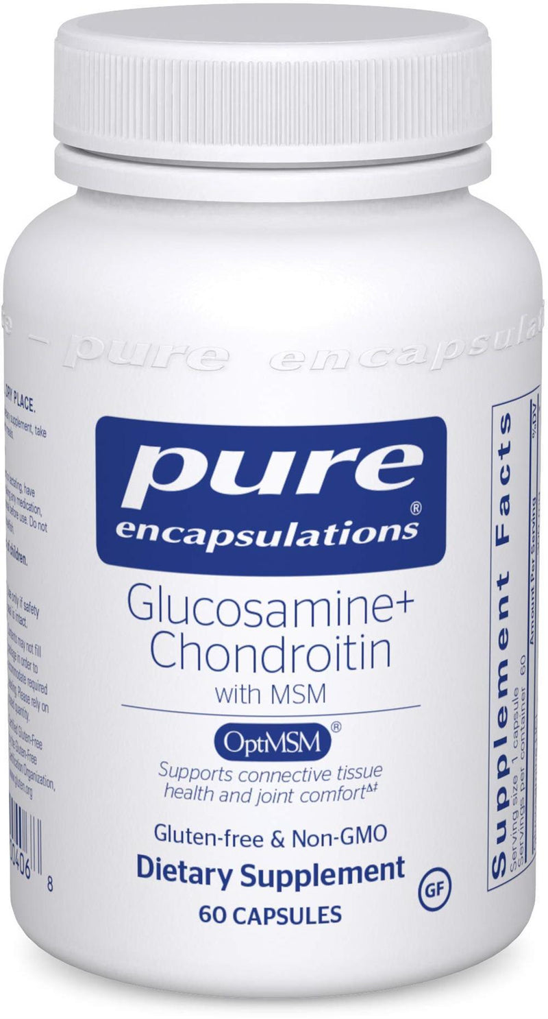 Pure Encapsulations Glucosamine Chondroitin with MSM -- 60 Capsules