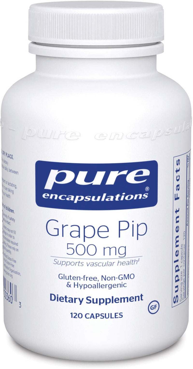 Pure Encapsulations Grape Pip 500 mg -- 120 Capsules