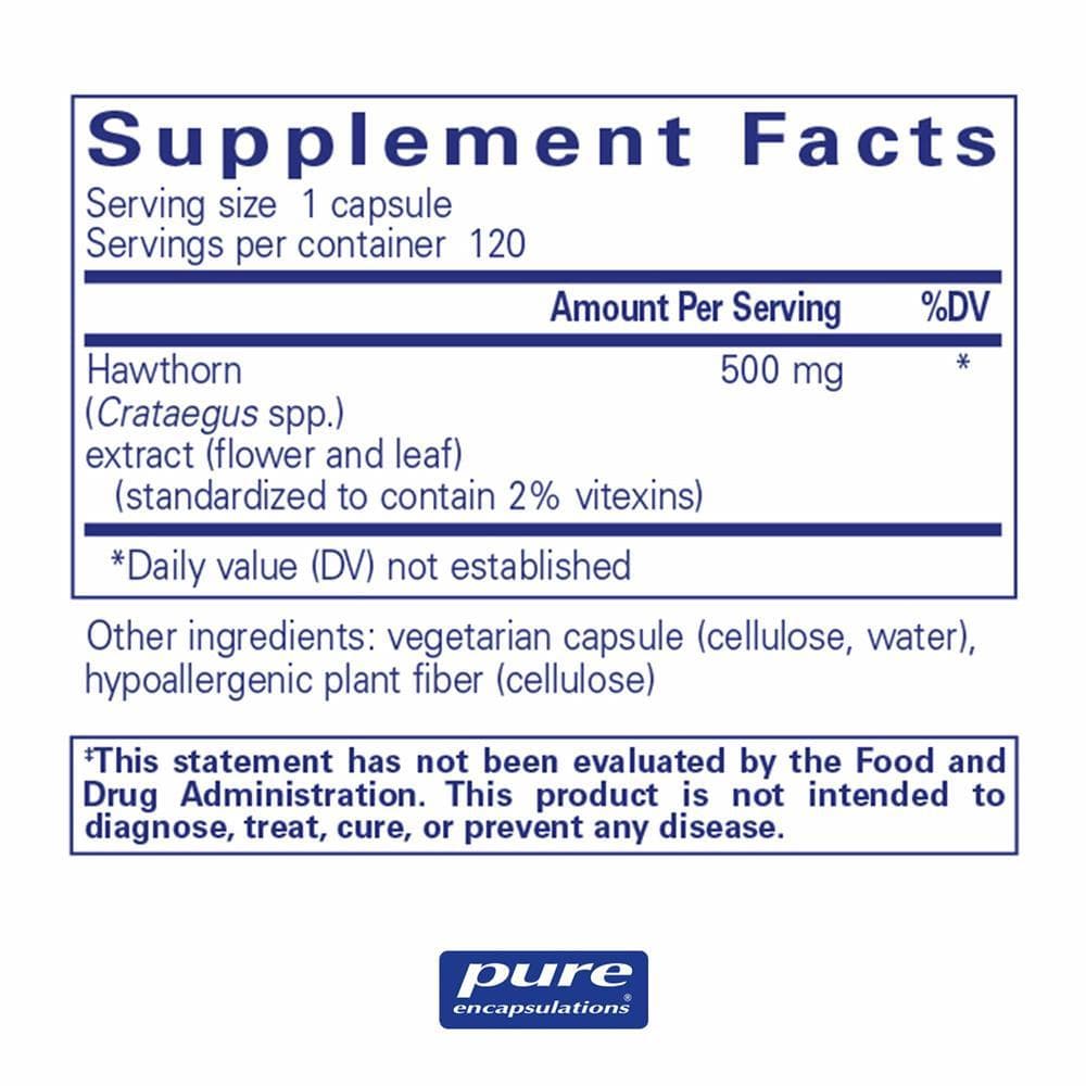 Pure Encapsulations Hawthorn ExtractÂ  -- 120 Capsules