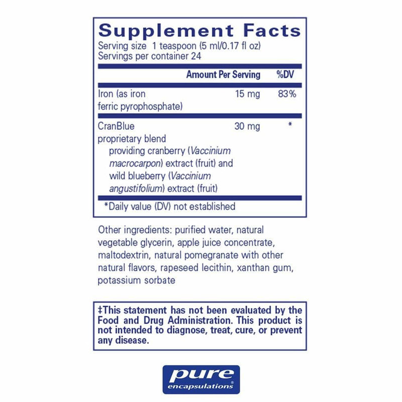 Pure Encapsulations Iron liquid -- 120 mL