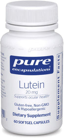 Pure Encapsulations Lutein 20 mgÂ  -- 60 Capsules