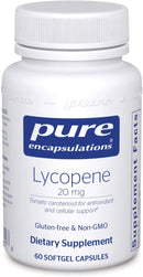 Pure Encapsulations Lycopene 20 mg -- 60 Capsules
