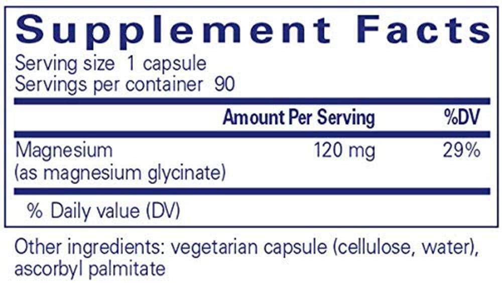Pure Encapsulations Magnesium (glycinate) -- 90 Capsules