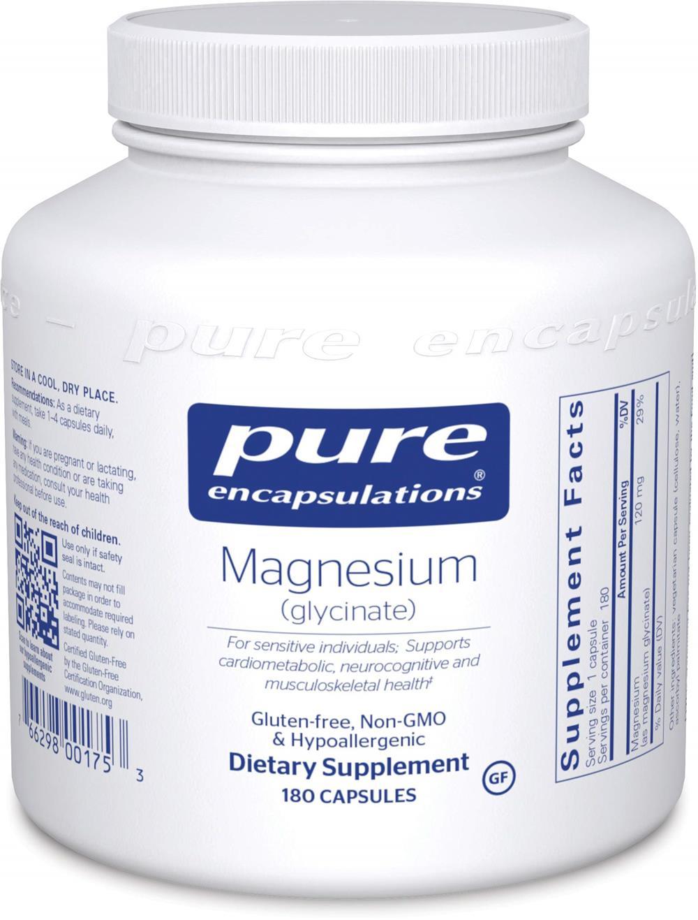 Pure Encapsulations Magnesium (glycinate) -- 90 Capsules 180 capsules
