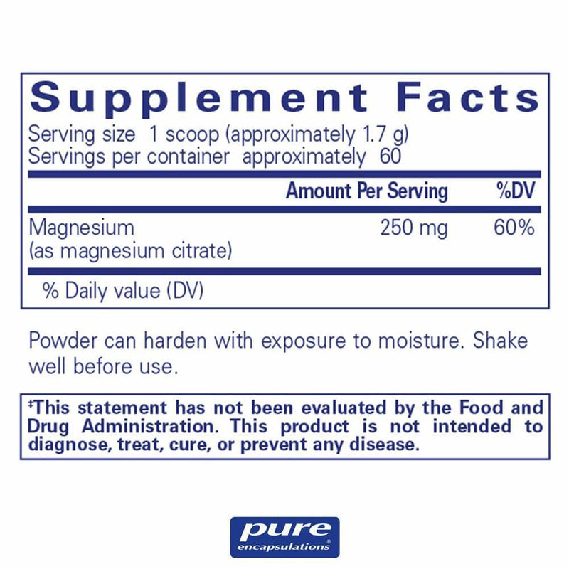 Pure Encapsulations Magnesium (powder)Â  107 grams