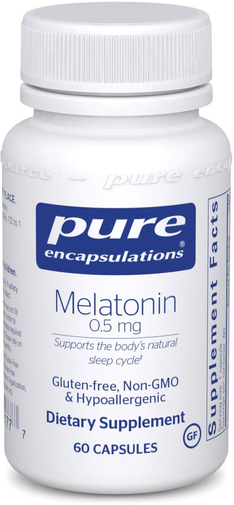Pure Encapsulations Melatonin 0.5 mg -- 60 Capsules