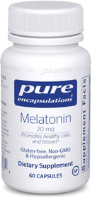Pure Encapsulations Melatonin 20 mg -- 60 Capsules