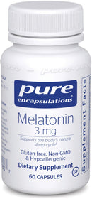 Pure Encapsulations Melatonin 3 mg -- 60 Capsules 60 capsules