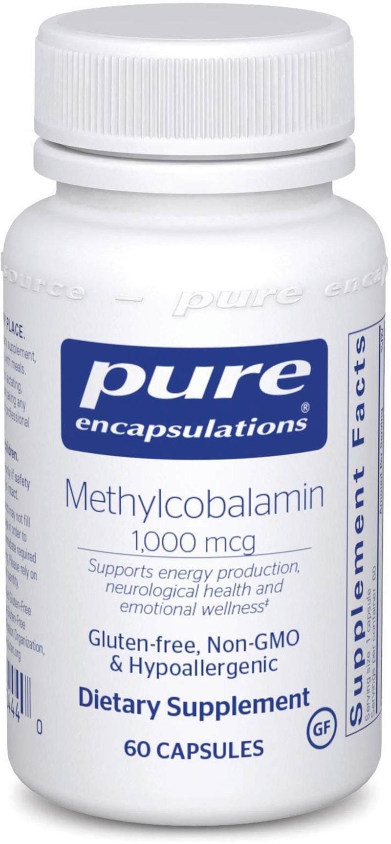 Pure Encapsulations Methylcobalamin 1,000 mcg -- 60 Capsules