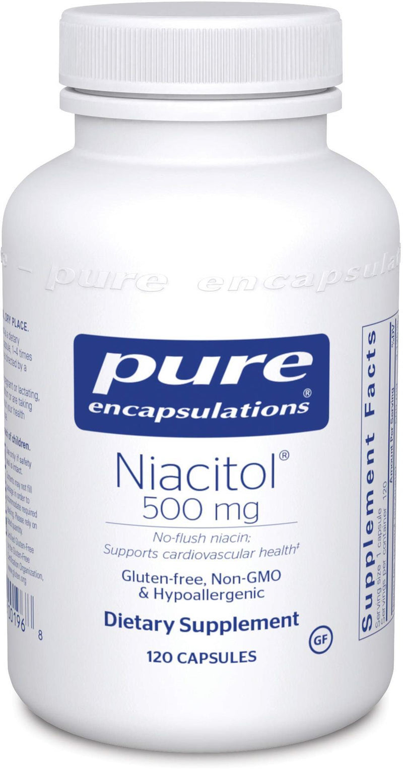 Pure Encapsulations Niacitol 500 mg -- 60 Capsules 120 capsules