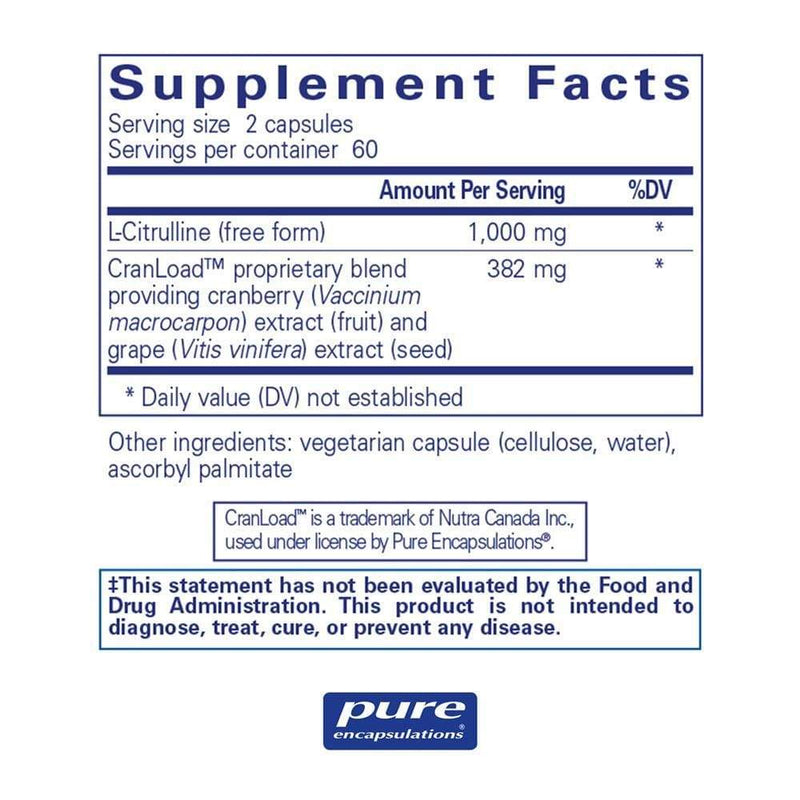 Pure Encapsulations Nitric Oxide Ultra -- 120 Capsules