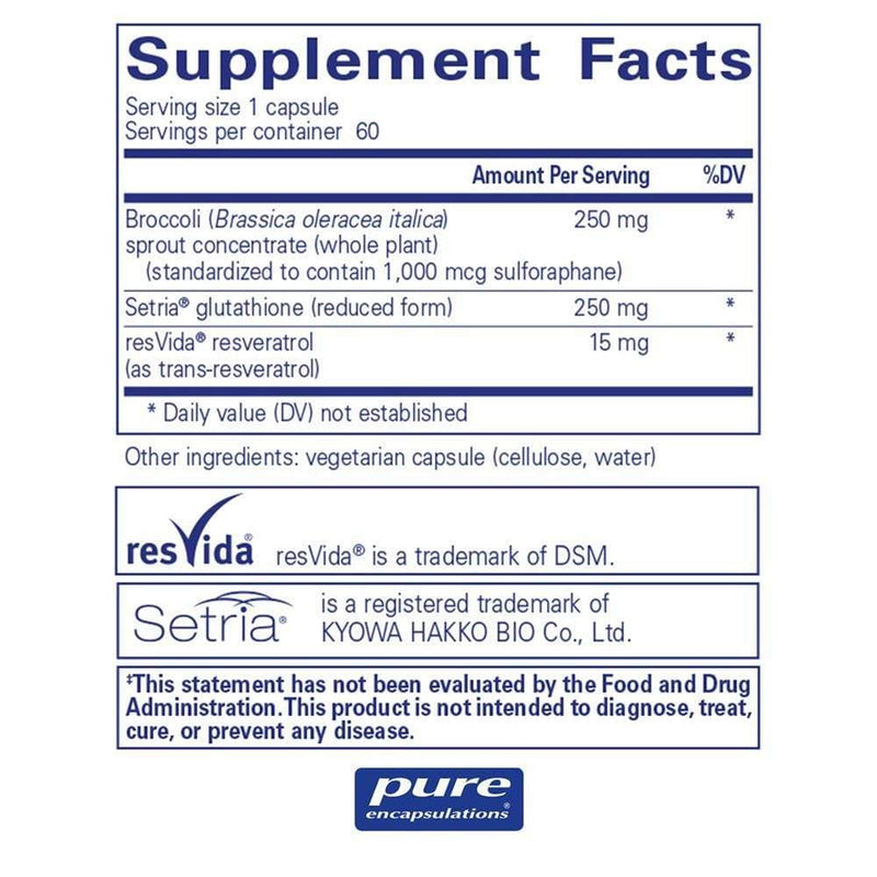 Pure Encapsulations Nrf2 DetoxÂ  -- 60 Capsules