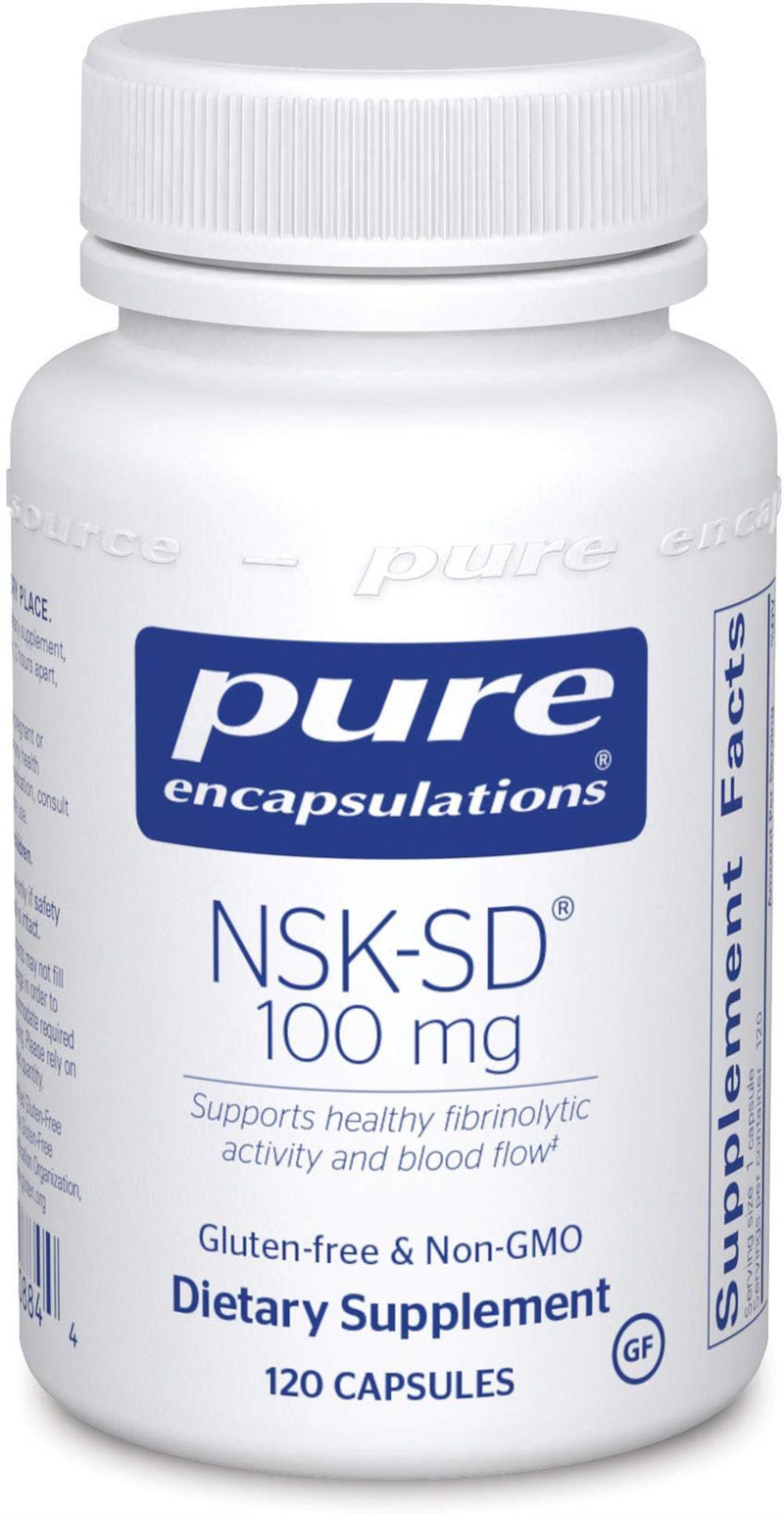 Pure Encapsulations NSK-SD (Nattokinase) 100 mg -- 60 Capsules 120 capsules