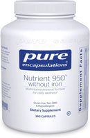 Pure Encapsulations Nutrient 950 Iron-Free  -- 180 Capsules 360 capsules
